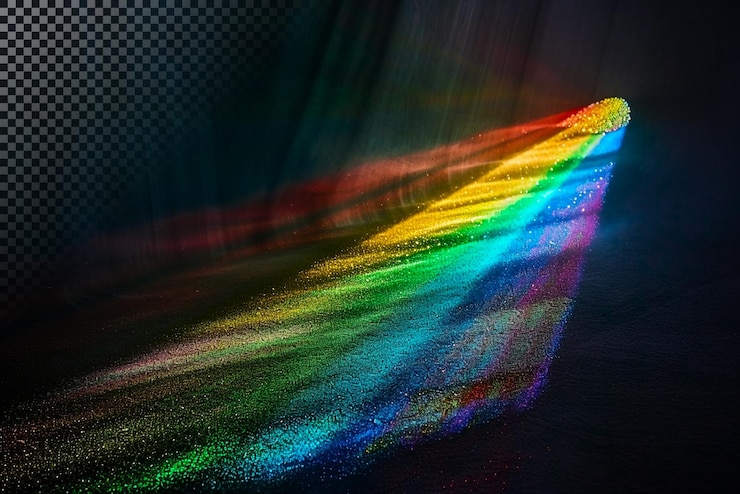 PSD rainbow sparkle trail