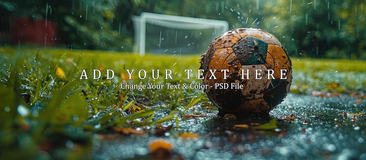 PSD rainy day football