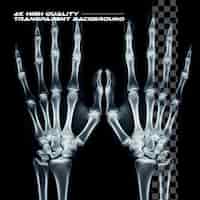 PSD raio x dos ossos da mão mão humana radiografada raio x dos ossos da mão mão humana radiografada png