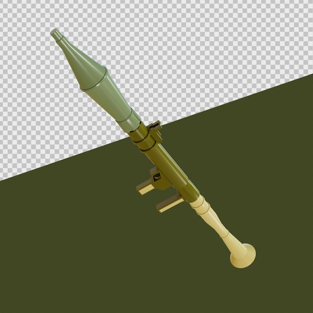 Raketenwerfer 3d militär illustrationen