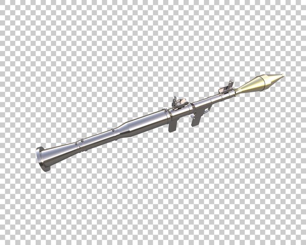 Raketenwerfer isoliert auf dem Hintergrund 3D-Rendering-Illustration