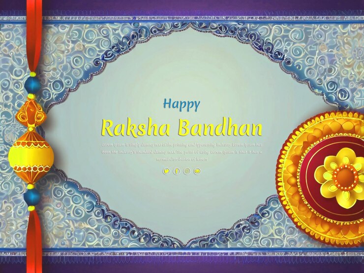 PSD raksha bandhan el festival indio con el hermoso rakhi