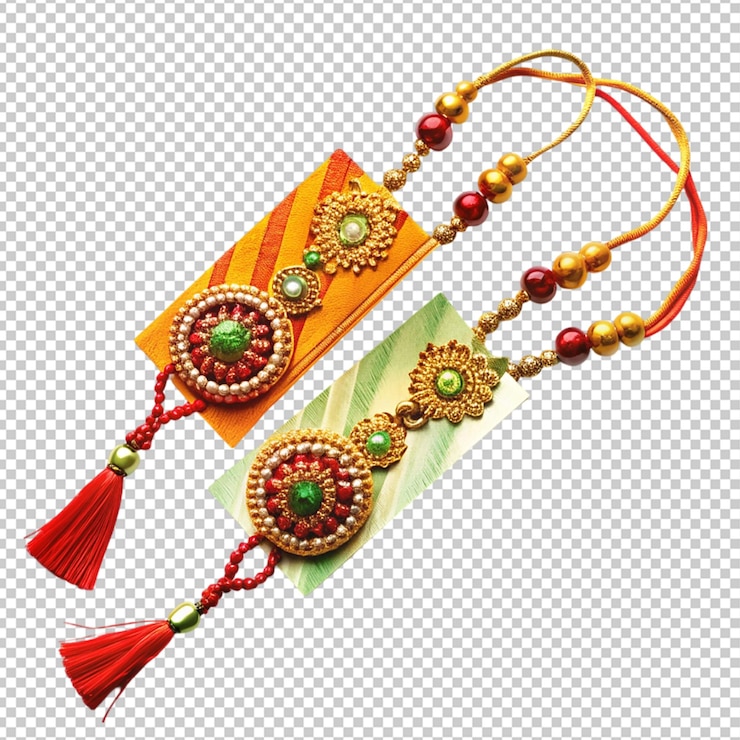 PSD raksha bandhan en un fondo transparente