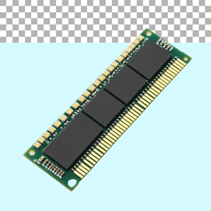 PSD ram acceso aleatorio memoria en alfa transparente aislado en fondo blanco png corte de archivo trayectoria de aplauso