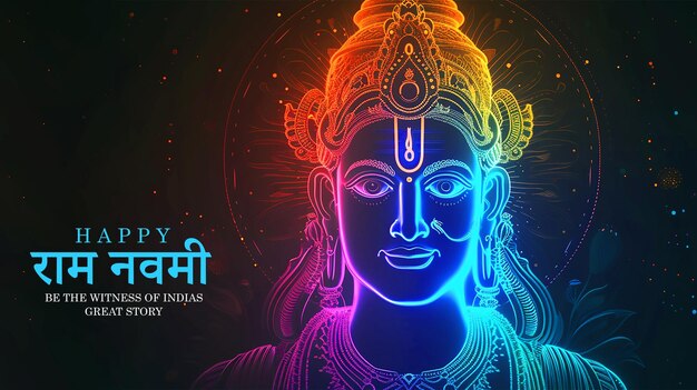 PSD ram navami, das hinduistische fest des herrn ram, wird gefeiert