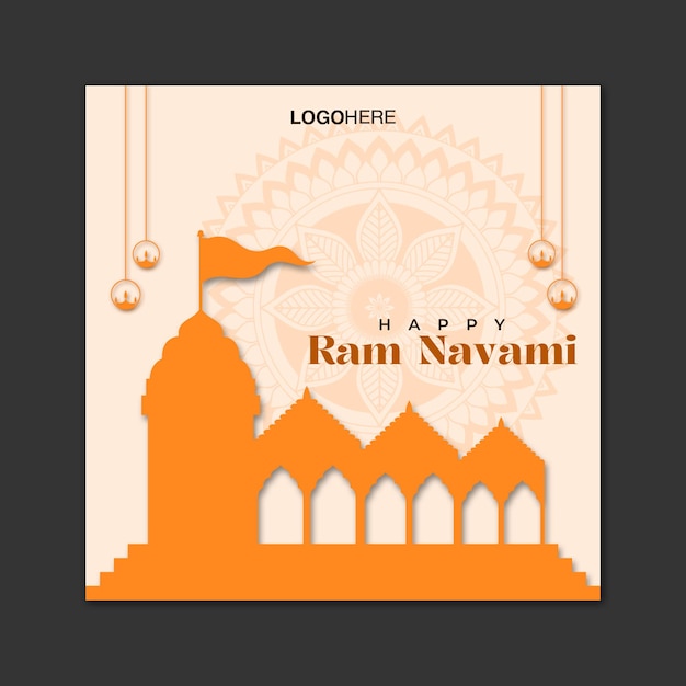 Ram Navami Post de mídia social 01
