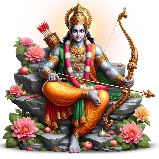 PSD ram navami señor shri ram diseño