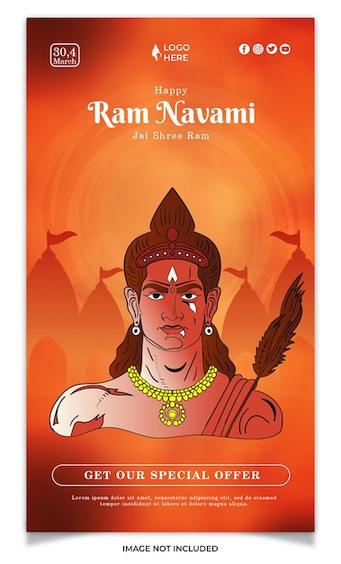 PSD ram navami social-media-geschichte