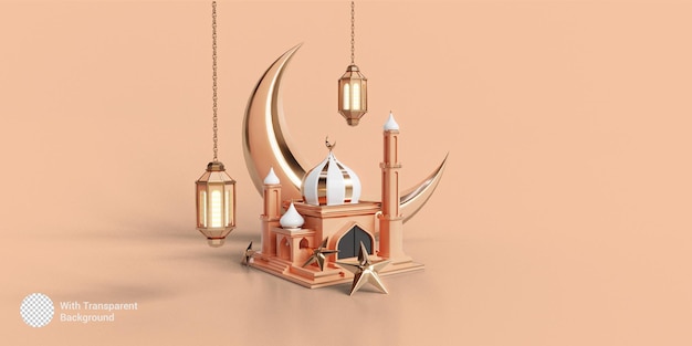 Ramadan 3d social-media-banner-vorlage