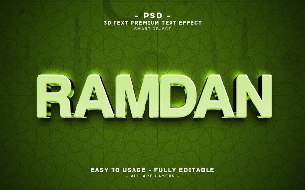 Ramadan 3d Texteffekt