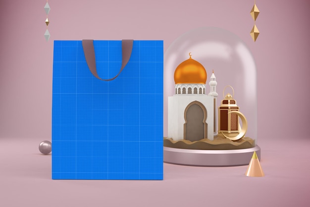 Ramadan bag mockup