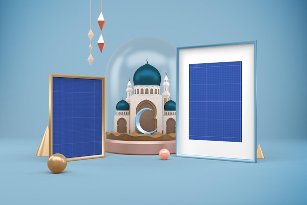 Ramadan Frames Design Mockup