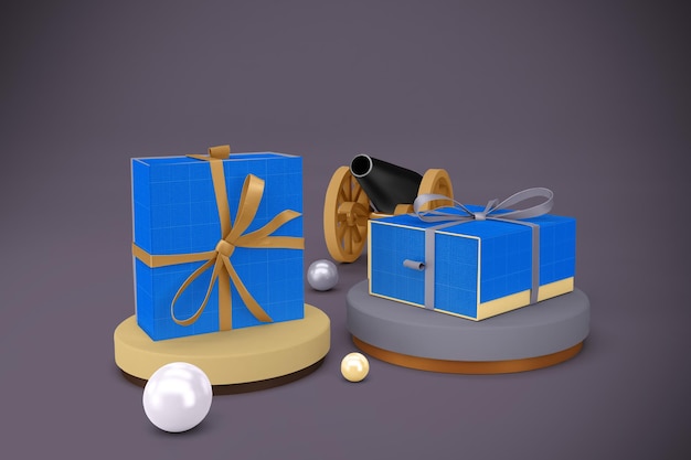 Ramadan-Geschenkbox-Mockup