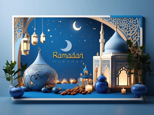 Ramadan-hintergrund für geschenkkarten