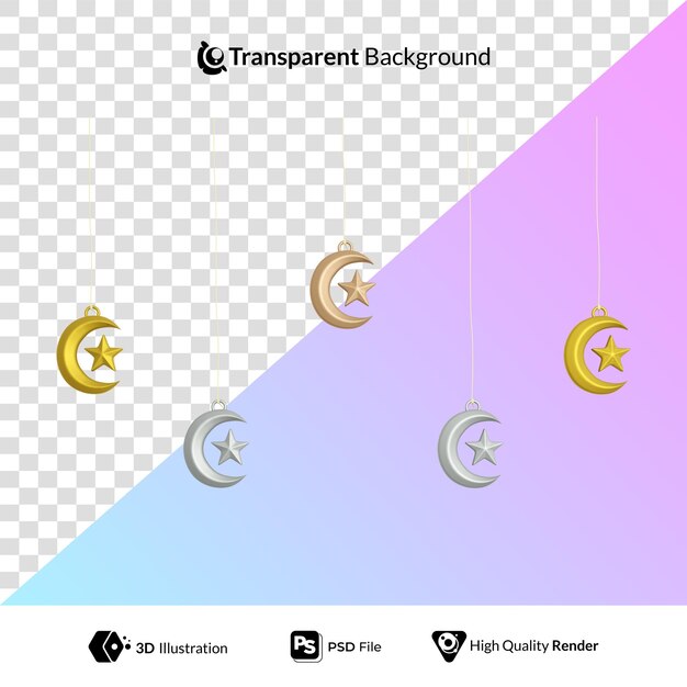Ramadan islamique Eid Mubarak Illustration 3D