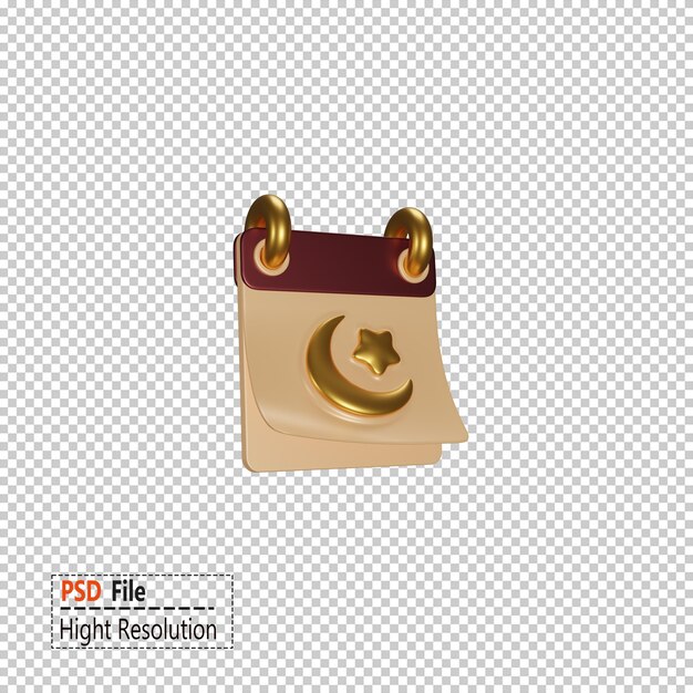 Ramadan-kalender 3d-symbol