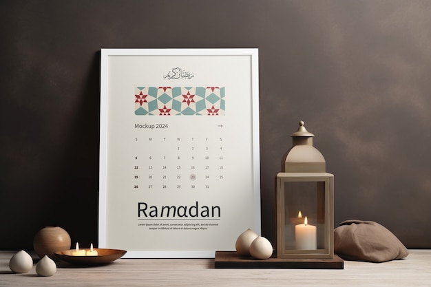 PSD ramadan-kalenderplaner-mockup-design