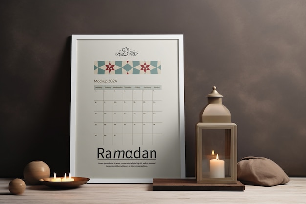 PSD ramadan-kalenderplaner-mockup-design