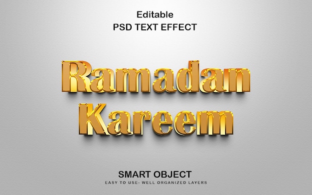 Ramadan Kareem 3D-Texteffekt