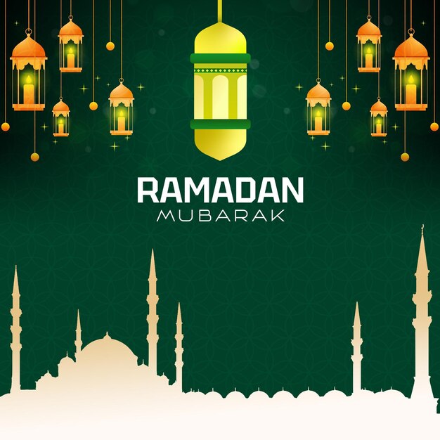 PSD ramadan kareem banner social post modèle de conception du psd