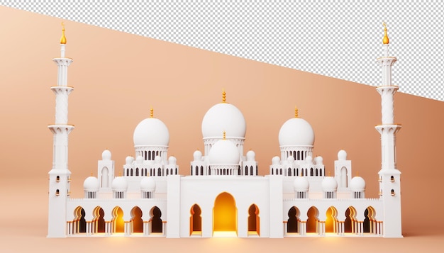 PSD ramadan kareem design in 3d-rendering