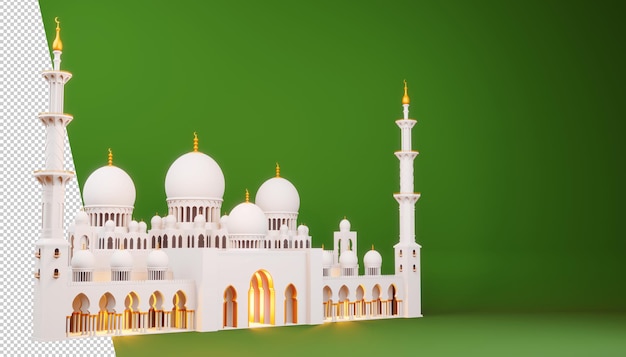 Ramadan kareem design in 3d-rendering