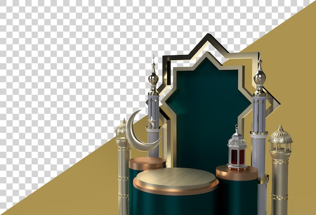 Ramadan kareem eid mubarak 3d islamisches festdesign