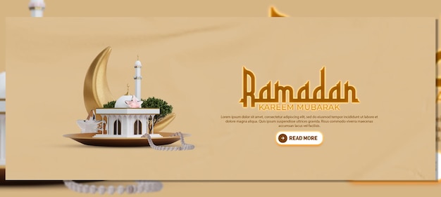 ramadan kareem festival islámico tradicional arte de portada de facebook religioso