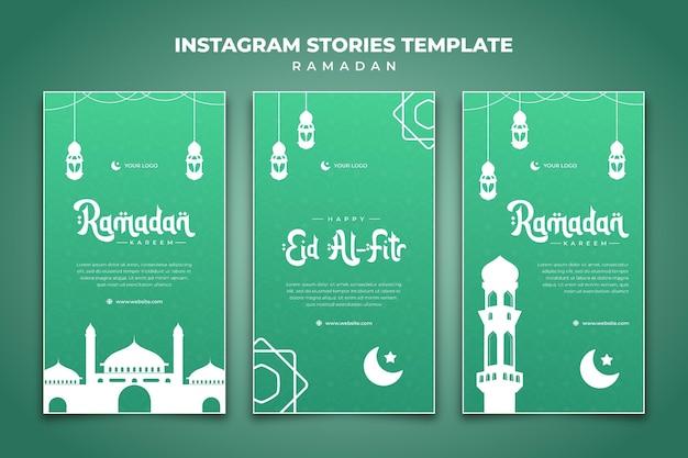 Ramadan Kareem-Geschichten-Beitragsvorlage