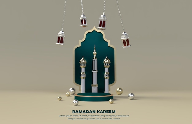Ramadan Kareem glücklich Eid Mubarak islamische Feier Vorlage