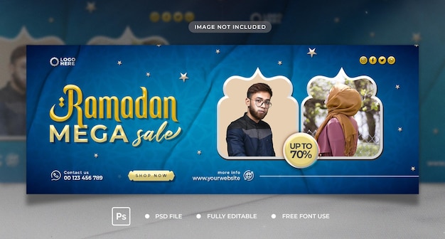 PSD ramadan kareem größte verkaufsvorlage für social-media-banner-cover