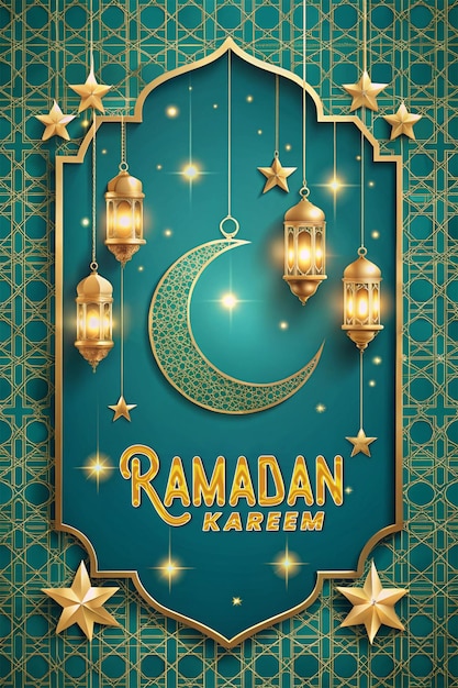 Ramadan Kareem islamische religiöse Social-Media-Post-Design