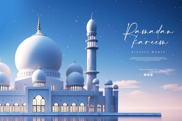 Ramadan Kareem islamische Social-Media-Post-Vorlage