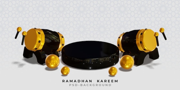 Ramadan kareem islamischer hintergrund 3d-render