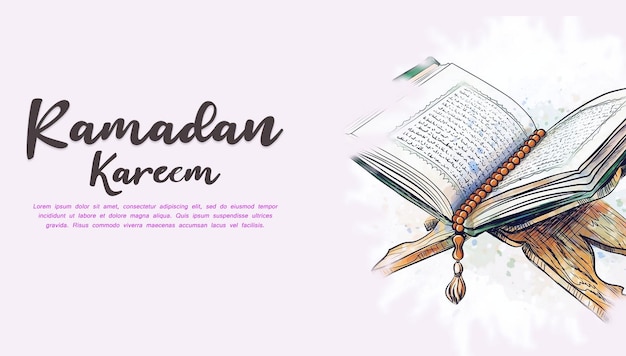 Ramadan Kareem Islamisches Fest Banner Design PSD