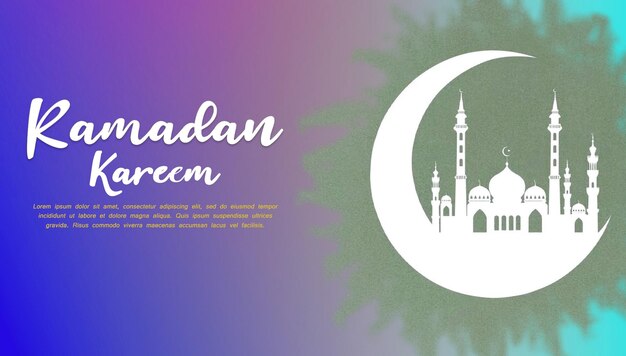 PSD ramadan kareem islamisches fest banner design psd