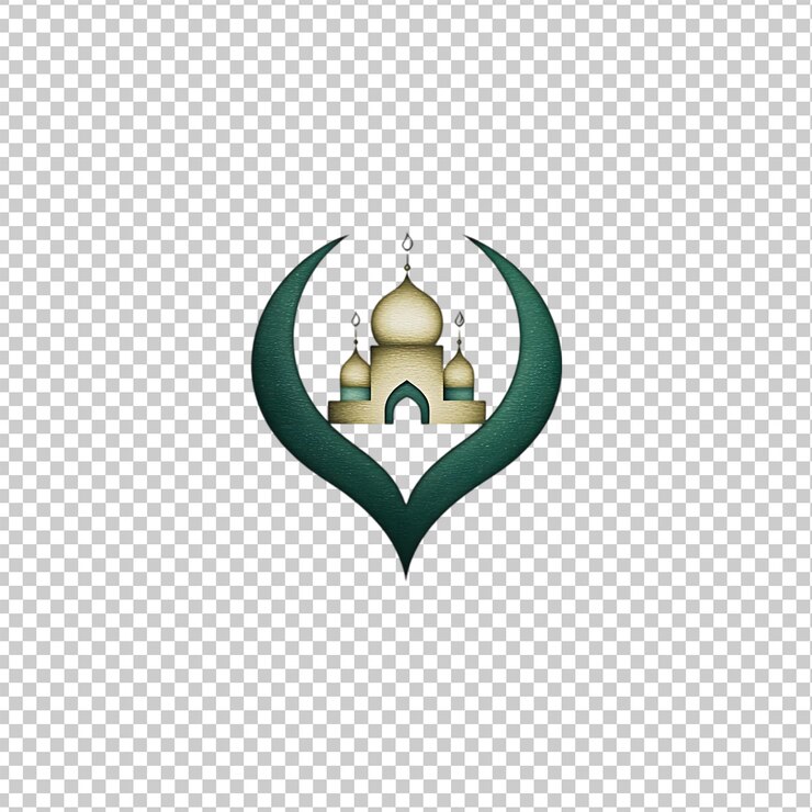 PSD ramadan kareem y el logotipo islámico en un fondo transparente premium psd