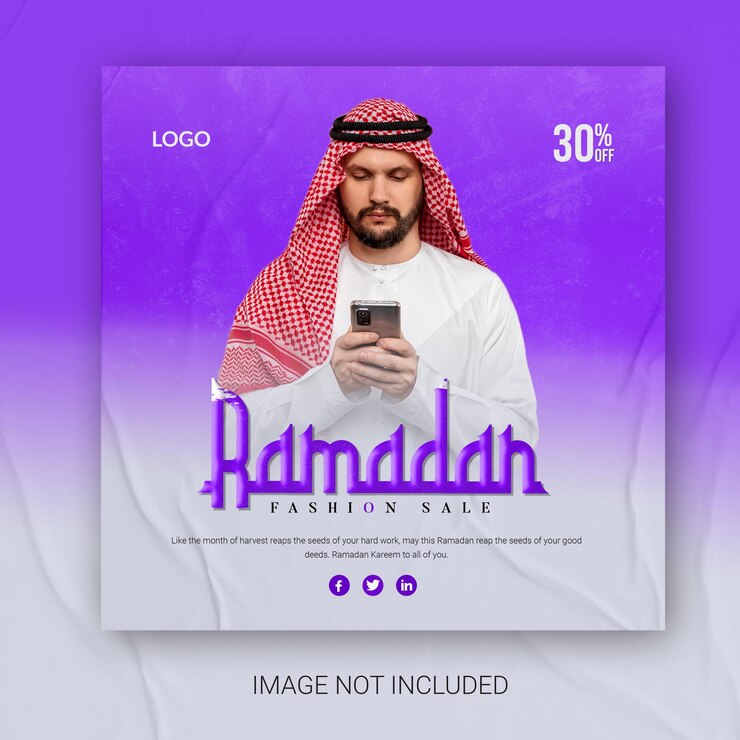 Ramadan kareem offre post sui social media