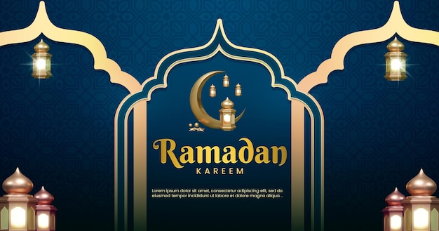 Ramadan kareem para promoção de postagem de mídia social