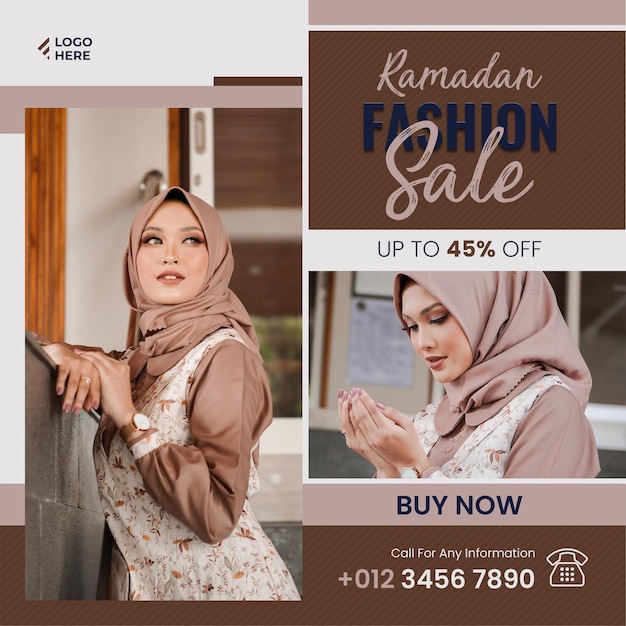 Ramadan kareem sale banner social media post oder instagram sale banner post