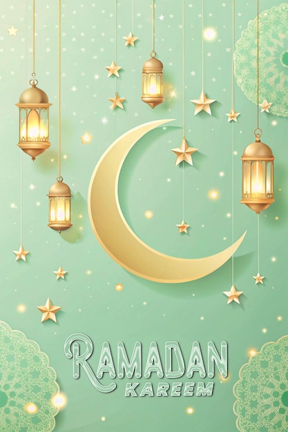Ramadan Kareem traditionelles islamisches Fest Template für Social-Media-Poster-Design