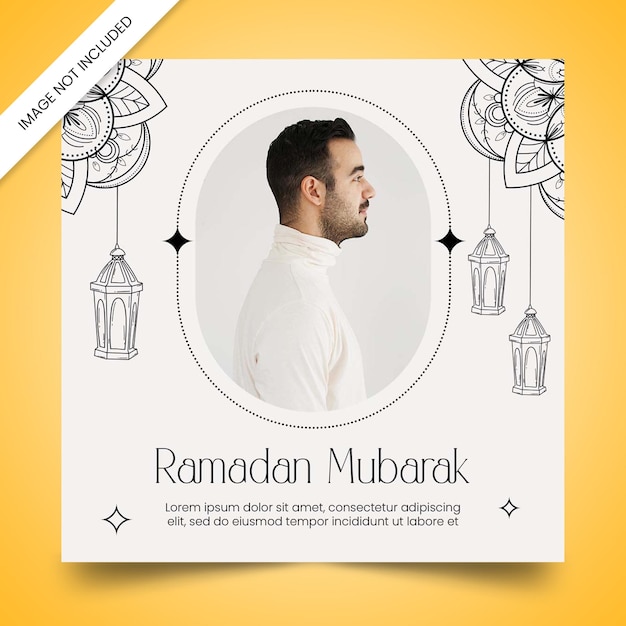 Ramadan mubarak social-media-design-post-vorlage