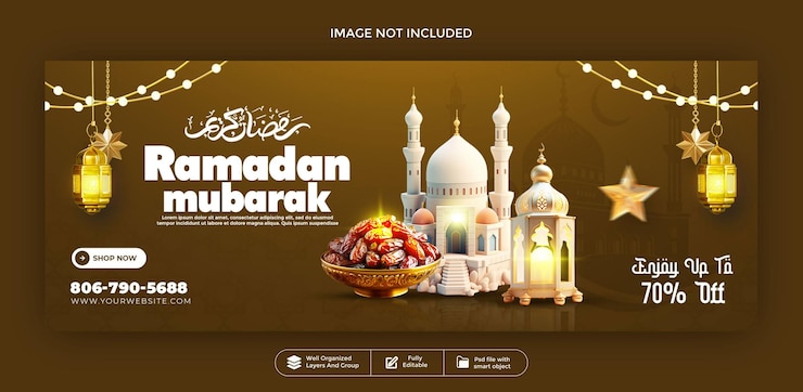 PSD ramadan mubarak verkaufsbanner