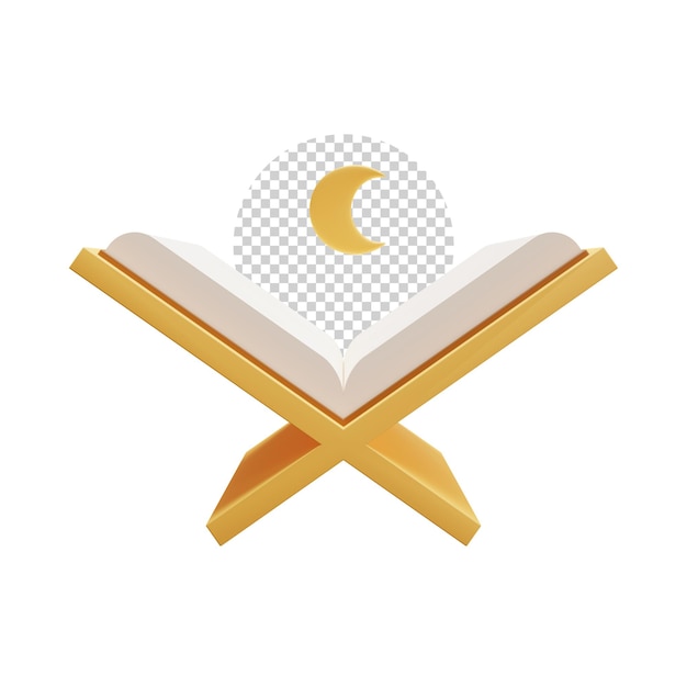 Ramadan Quran 3D-Renderelement