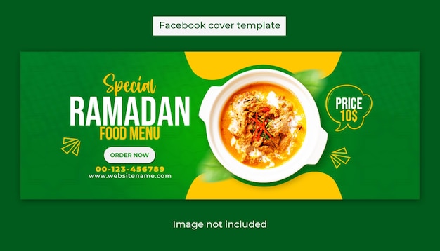 Ramadan special food sale social media facebook-cover-post-template-design