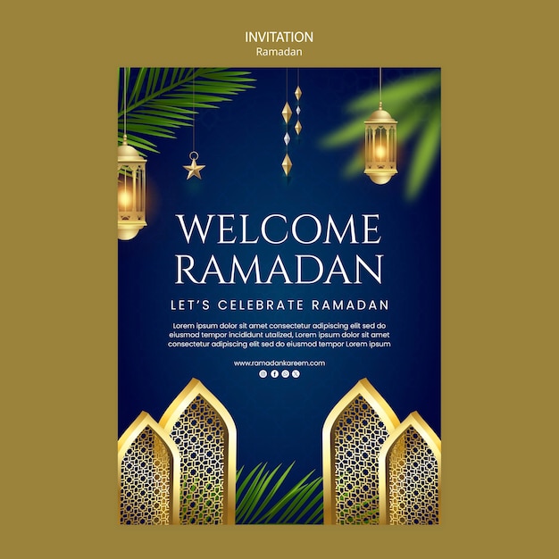Ramadan-Vorlagendesign