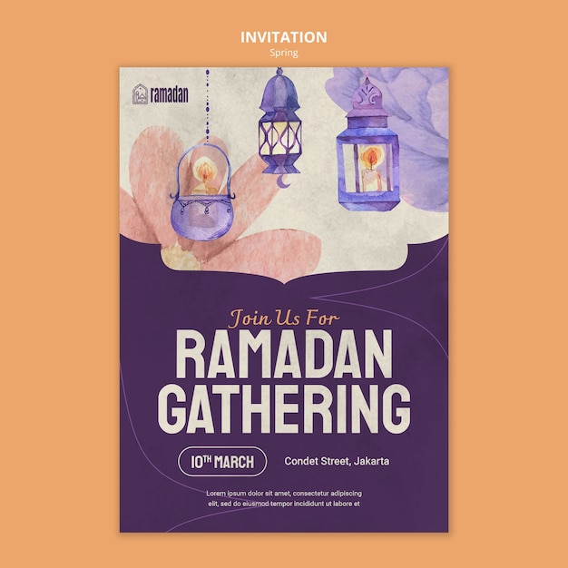 Ramadan-vorlagendesign