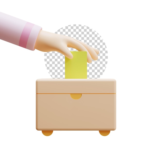 Ramadán Zakat Elemento de representación 3D