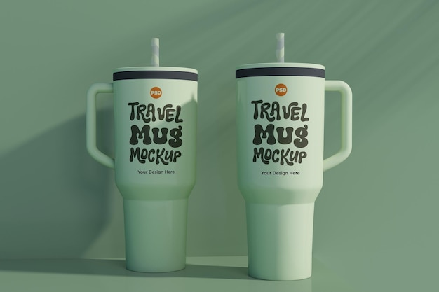 Rambler Viaje Dos Tazas de Beber Taza de Maquillaje