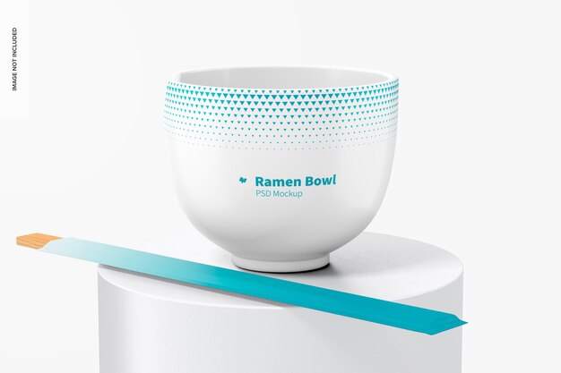 Ramen bowl mockup, vorderansicht